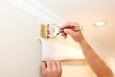 Pose de papier peint à Lanloup — revêtements muraux et toiles de verre